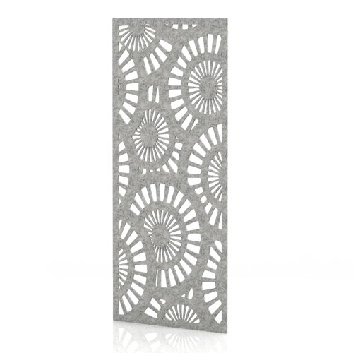 Sch! Acoustic Wall Panel - Sunburst - Pebble Light Grey