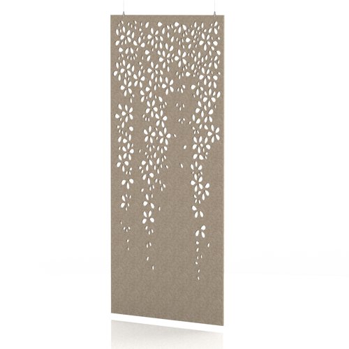 Sch! Acoustic Hanging Wall Panel - Blossom - Oatmeal Beige