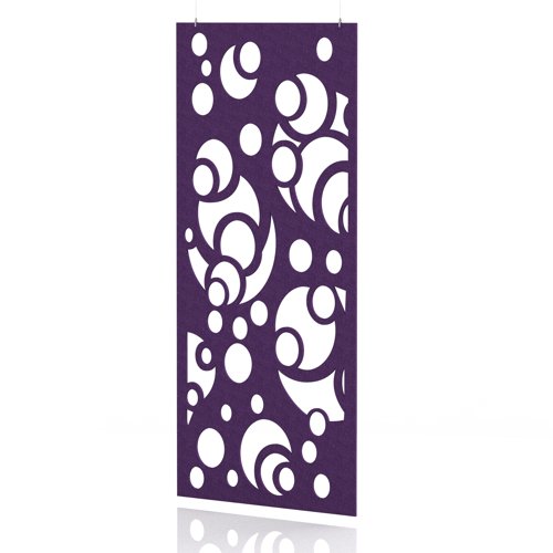 Sch! Acoustic Hanging Wall Panel - Bubbles - Plum Purple