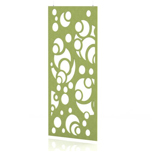 Sch! Acoustic Hanging Wall Panel - Bubbles - Lime Green
