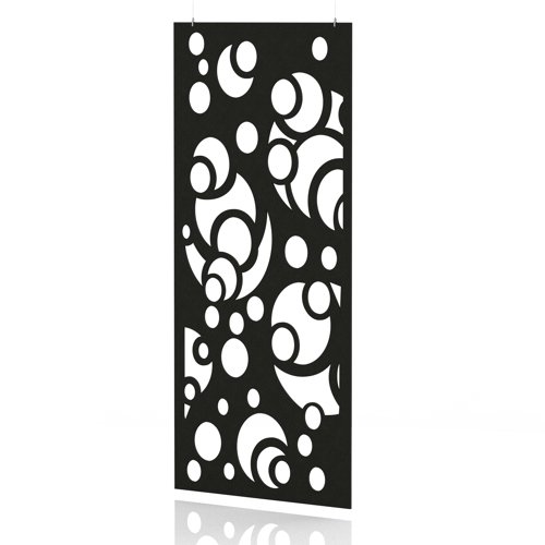 Sch! Acoustic Hanging Wall Panel - Bubbles - Raven Black