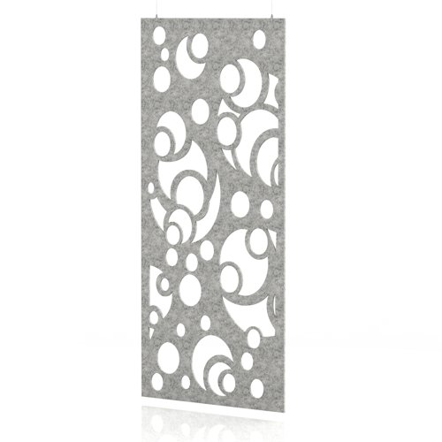 Sch! Acoustic Hanging Wall Panel - Bubbles - Pebble Light Grey