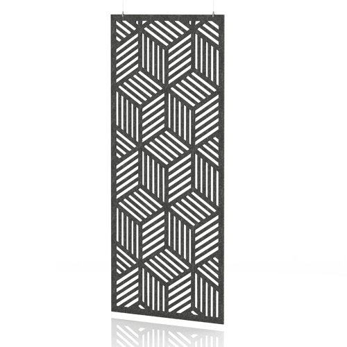 Sch! Acoustic Hanging Wall Panel - Cube - Graphite Charcoal