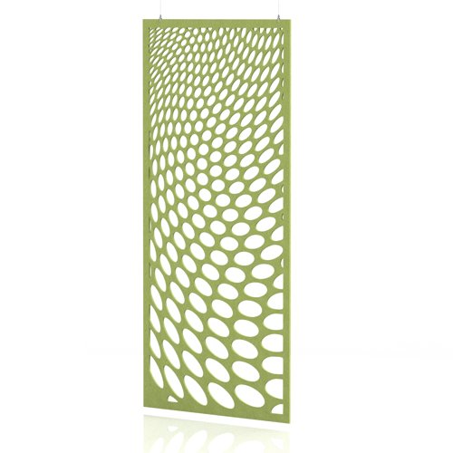 Sch! Acoustic Hanging Wall Panel - Drift - Lime Green