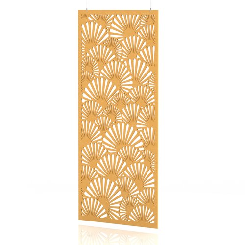 Sch! Acoustic Hanging Wall Panel - Fan - Buttercup Yellow
