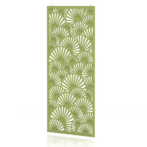 Sch! Acoustic Hanging Wall Panel - Fan - Lime Green