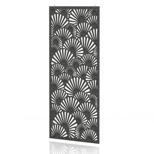 Sch! Acoustic Hanging Wall Panel - Fan - Graphite Charcoal