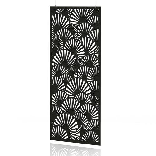 Sch! Acoustic Hanging Wall Panel - Fan - Raven Black