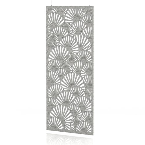 Sch! Acoustic Hanging Wall Panel - Fan - Pebble Light Grey