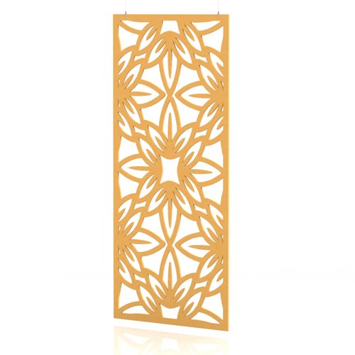Sch! Acoustic Hanging Wall Panel - Flower - Buttercup Yellow