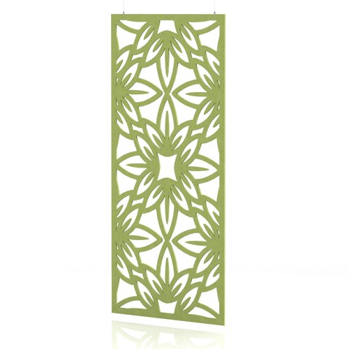 Sch! Acoustic Hanging Wall Panel - Flower - Lime Green