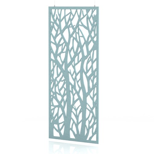 Sch! Acoustic Hanging Wall Panel - Forest - Sky Light Blue
