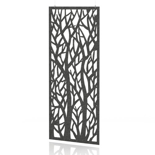Sch! Acoustic Hanging Wall Panel - Forest - Graphite Charcoal
