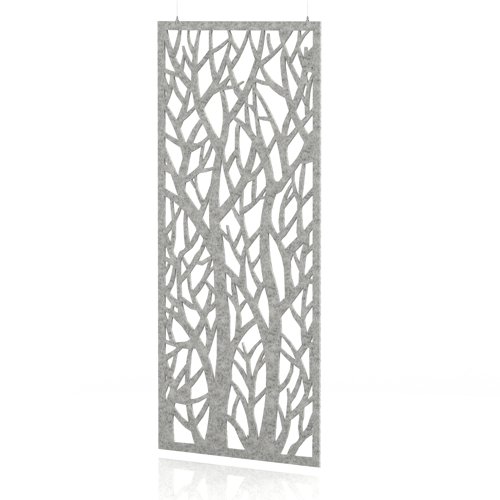 Sch! Acoustic Hanging Wall Panel - Forest - Pebble Light Grey