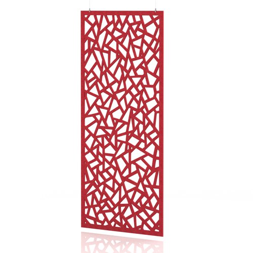 Sch! Acoustic Hanging Wall Panel - Mosaic - Poppy Red