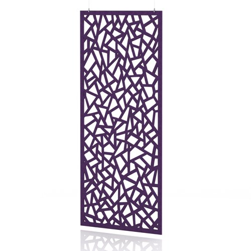 Sch! Acoustic Hanging Wall Panel - Mosaic - Plum Purple