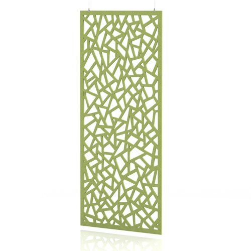 Sch! Acoustic Hanging Wall Panel - Mosaic - Lime Green