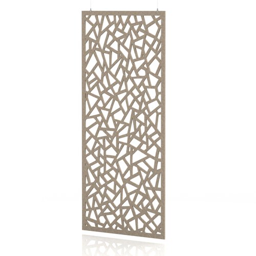 Sch! Acoustic Hanging Wall Panel - Mosaic - Oatmeal Beige