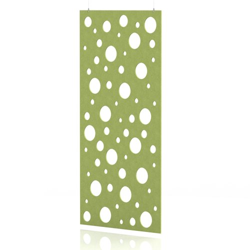 Sch! Acoustic Hanging Wall Panel - Polka - Lime Green