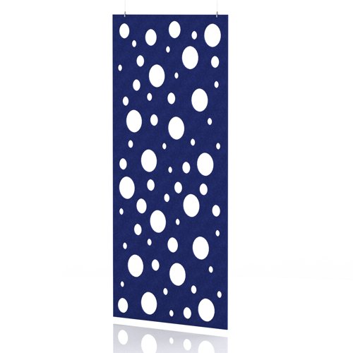 Sch! Acoustic Hanging Wall Panel - Polka - Cobalt Blue