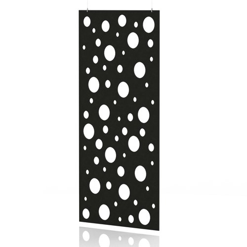 Sch! Acoustic Hanging Wall Panel - Polka - Raven Black