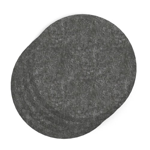 Sch! Acoustic Wall Tile - Set of 4 - Bevelled Edge - Circle - Graphite Charcoal