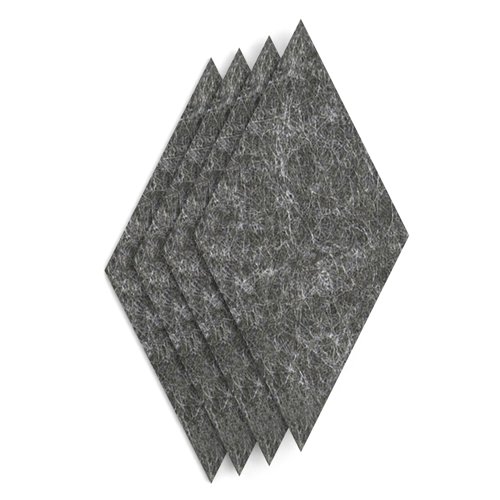 Sch! Acoustic Wall Tile - Set of 4 - Square Edge - Diamond - Graphite Charcoal