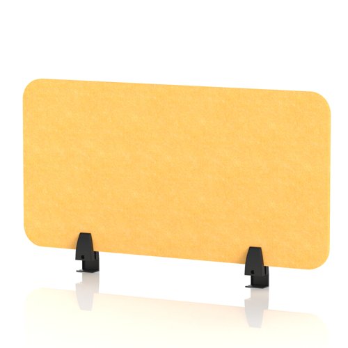 Sch! Acoustic Desktop Screen - Rectangle - 800 x 400mm - Buttercup Yellow