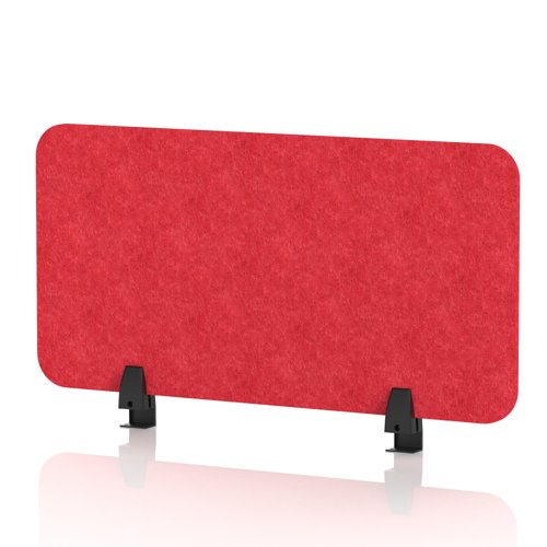 Sch! Acoustic Desktop Screen - Rectangle - 800 x 400mm - Poppy Red