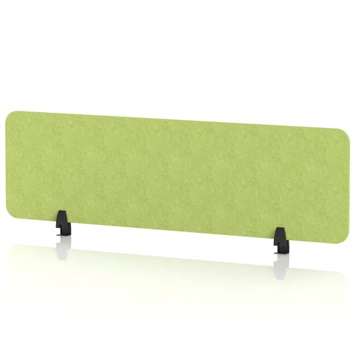 Sch! Acoustic Desktop Screen - Rectangle - 1400 x 400mm - Lime Green