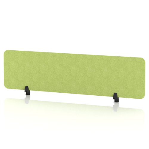 Sch! Acoustic Desktop Screen - Rectangle - 1600 x 400mm - Lime Green