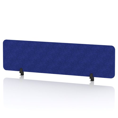 Sch! Acoustic Desktop Screen - Rectangle - 1600 x 400mm - Cobalt Blue