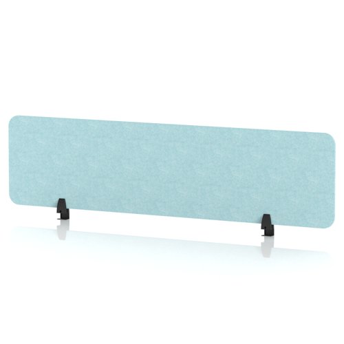 Sch! Acoustic Desktop Screen - Rectangle - 1600 x 400mm - Sky Light Blue