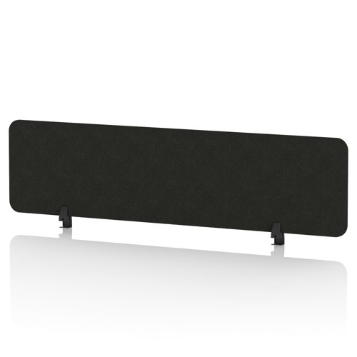 Sch! Acoustic Desktop Screen - Rectangle - 1600 x 400mm - Raven Black
