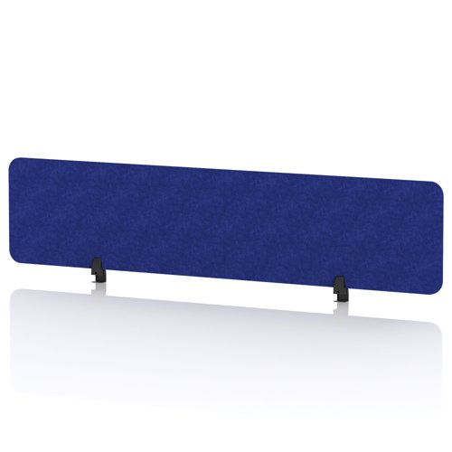 Sch! Acoustic Desktop Screen - Rectangle - 1800 x 400mm - Cobalt Blue