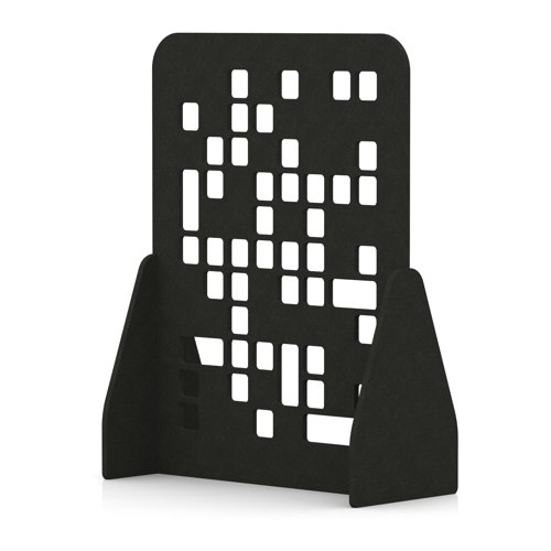 Sch! Acoustic Floor Standing Screen - Block - Raven Black - 1600mm