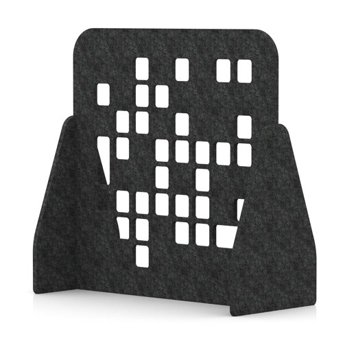 Sch! Acoustic Floor Standing Screen - Block - Graphite Charcoal - 1200mm