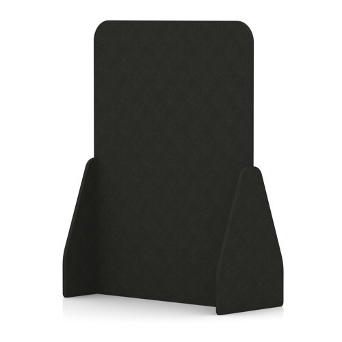 Sch! Acoustic Floor Standing Screen - Full - Raven Black - 1600mm