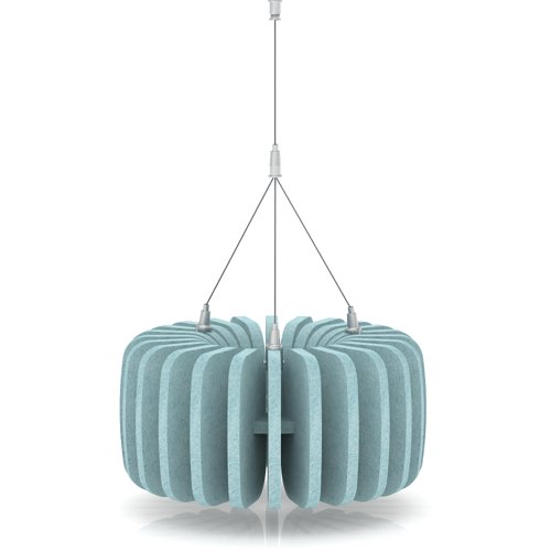 Sch! Acoustic Ceiling Baffles - Shade - Type A - 335mm Wide x 150mm High - Sky Light Blue