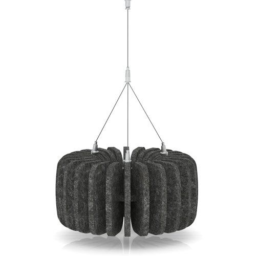 Sch! Acoustic Ceiling Baffles - Shade - Type A - 335mm Wide x 150mm High - Graphite Charcoal