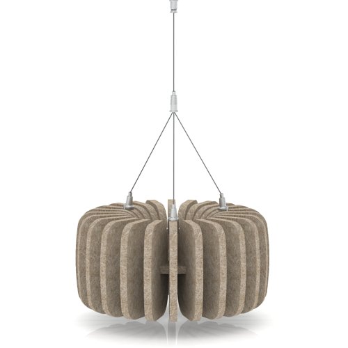 Sch! Acoustic Ceiling Baffles - Shade - Type A - 335mm Wide x 150mm High - Oatmeal Beige