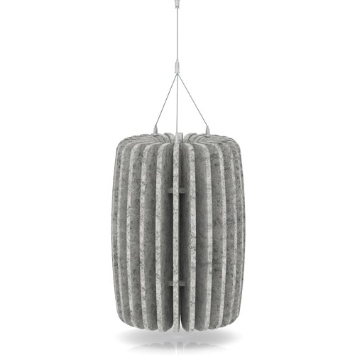 Sch! Acoustic Ceiling Baffles - Shade - Type A - 335mm Wide x 450mm High - Pebble Light Grey