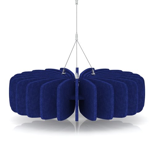 Sch! Acoustic Ceiling Baffles - Shade - Type A - 600mm Wide x 150mm High - Cobalt Blue