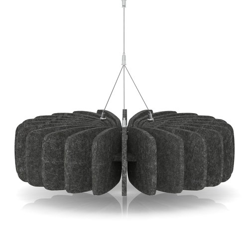 Sch! Acoustic Ceiling Baffles - Shade - Type A - 600mm Wide x 150mm High - Graphite Charcoal