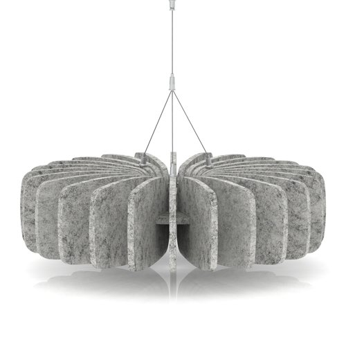 Sch! Acoustic Ceiling Baffles - Shade - Type A - 600mm Wide x 150mm High - Pebble Light Grey