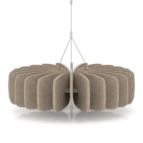 Sch! Acoustic Ceiling Baffles - Shade - Type A - 600mm Wide x 150mm High - Oatmeal Beige