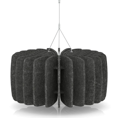 Sch! Acoustic Ceiling Baffles - Shade - Type A - 600mm Wide x 300mm High - Graphite Charcoal