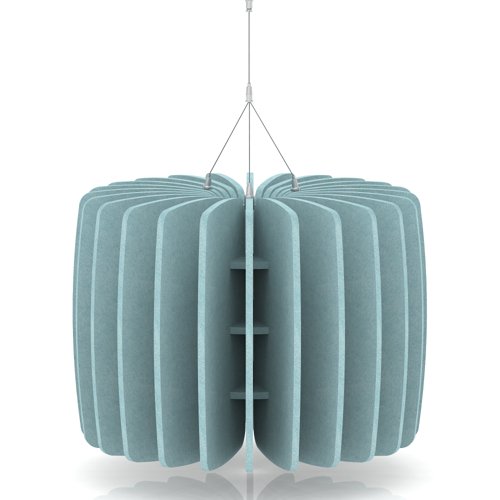 Sch! Acoustic Ceiling Baffles - Shade - Type A - 600mm Wide x 450mm High - Sky Light Blue