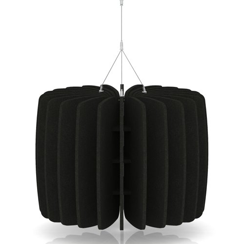 Sch! Acoustic Ceiling Baffles - Shade - Type A - 600mm Wide x 450mm High - Raven Black