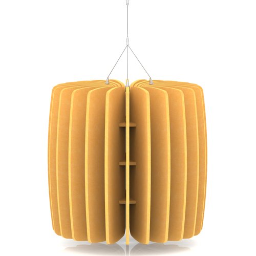Sch! Acoustic Ceiling Baffles - Shade - Type A - 600mm Wide x 600mm High - Buttercup Yellow